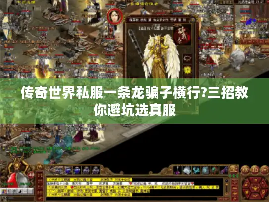 传奇世界私服一条龙骗子横行?三招教你避坑选真服