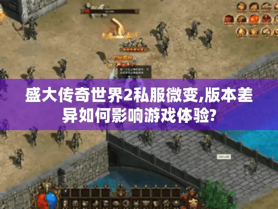 盛大传奇世界2私服微变,版本差异如何影响游戏体验?