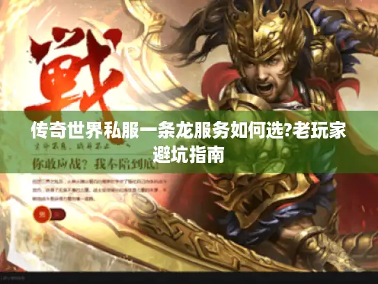 传奇世界私服一条龙服务如何选?老玩家避坑指南