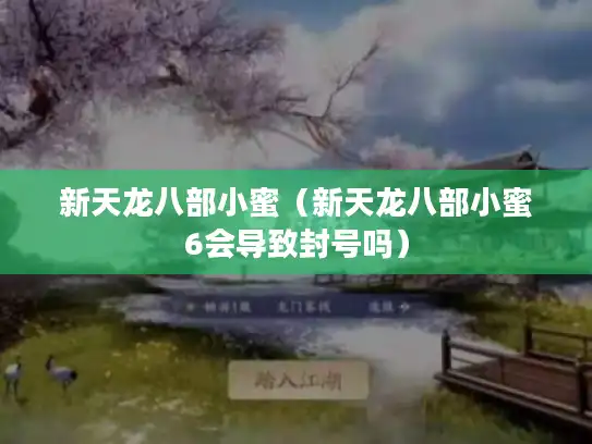 新天龙八部小蜜（新天龙八部小蜜6会导致封号吗）