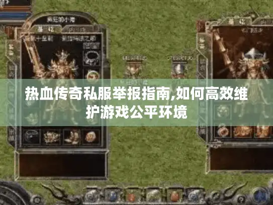 热血传奇私服举报指南,如何高效维护游戏公平环境