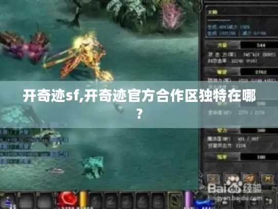 开奇迹sf,开奇迹官方合作区独特在哪?