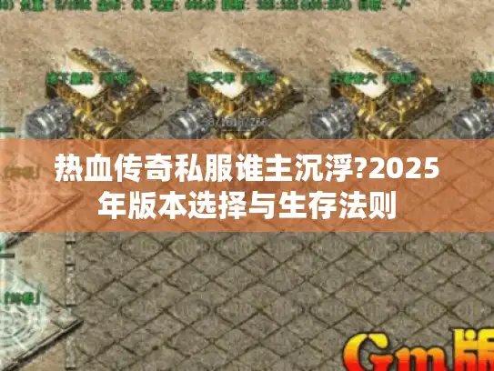 热血传奇私服谁主沉浮?2025年版本选择与生存法则