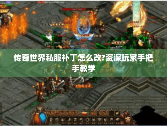 传奇世界私服补丁怎么改?资深玩家手把手教学