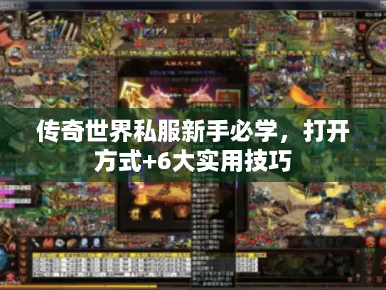 传奇世界私服新手必学，打开方式+6大实用技巧