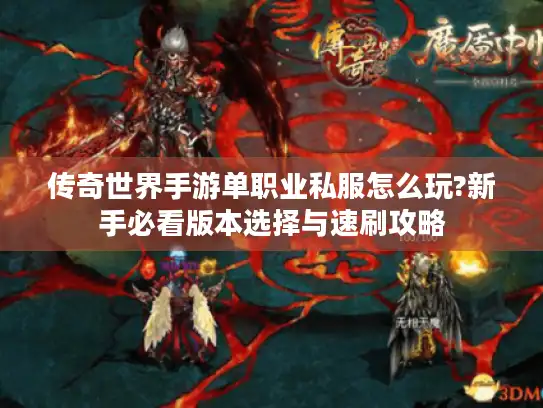 传奇世界手游单职业私服怎么玩?新手必看版本选择与速刷攻略