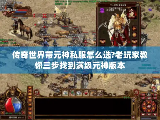 传奇世界带元神私服怎么选?老玩家教你三步找到满级元神版本