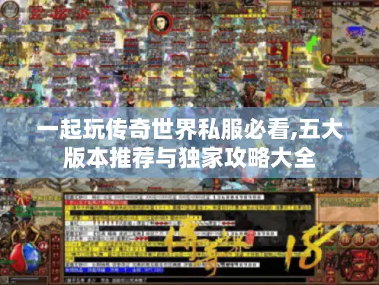 一起玩传奇世界私服必看,五大版本推荐与独家攻略大全