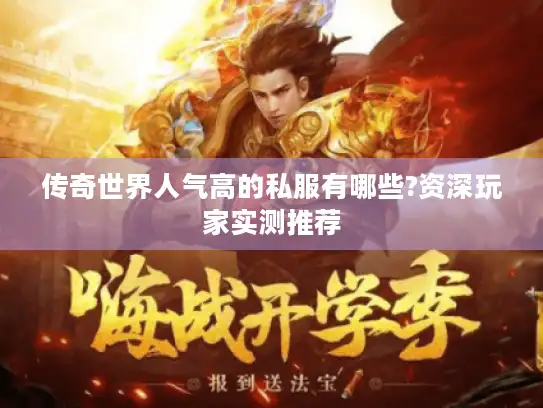传奇世界人气高的私服有哪些?资深玩家实测推荐
