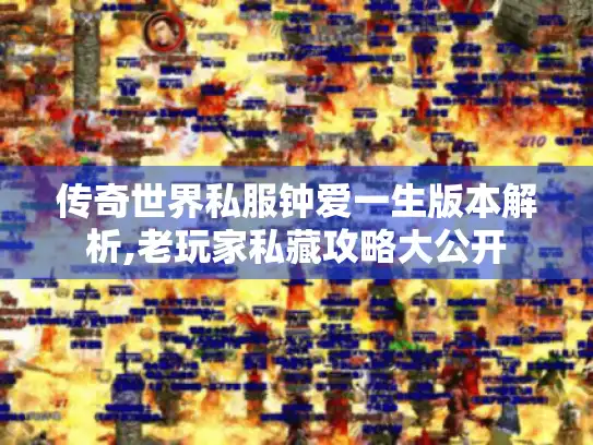 传奇世界私服钟爱一生版本解析,老玩家私藏攻略大公开