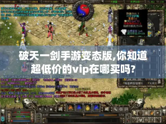 破天一剑手游变态版,你知道超低价的vip在哪买吗?