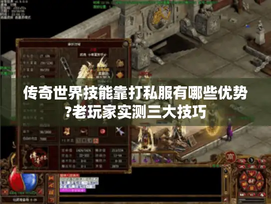 传奇世界技能靠打私服有哪些优势?老玩家实测三大技巧 传奇世界技能靠打私服有哪些优势?老玩家实测三大技巧