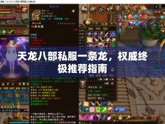 天龙八部私服一条龙，权威终极推荐指南