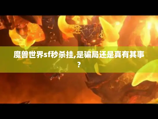 魔兽世界sf秒杀挂,是骗局还是真有其事?