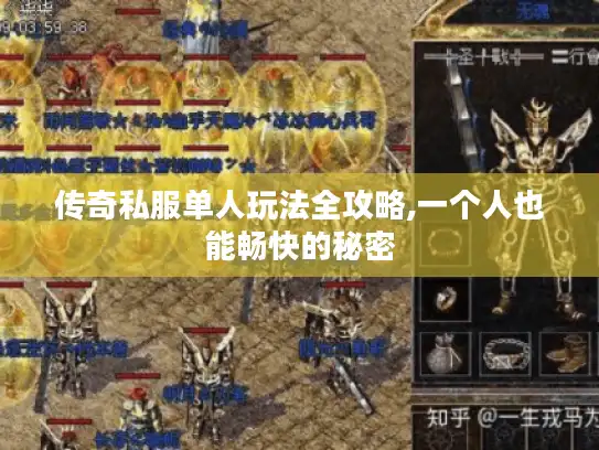 传奇私服单人玩法全攻略,一个人也能畅快的秘密 传奇私服单人玩法全攻略,一个人也能畅快的秘密