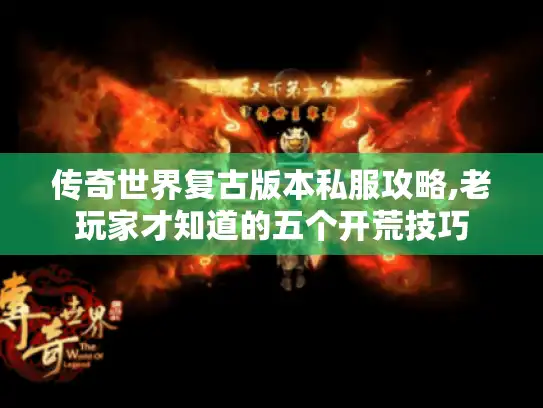 传奇世界复古版本私服攻略,老玩家才知道的五个开荒技巧