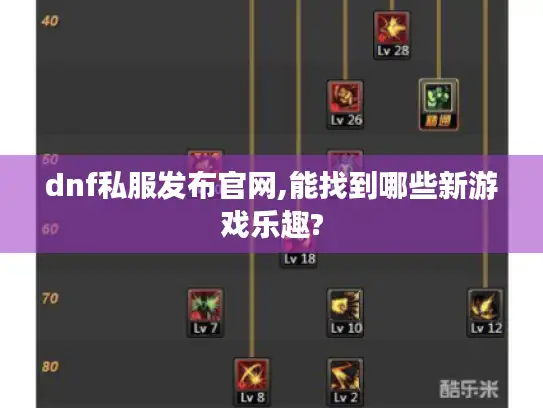 dnf私服发布官网,能找到哪些新游戏乐趣?