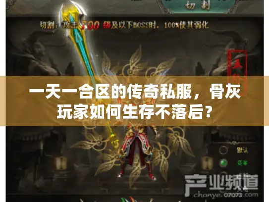 一天一合区的传奇私服，骨灰玩家如何生存不落后？