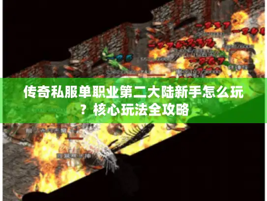 传奇私服单职业第二大陆新手怎么玩？核心玩法全攻略