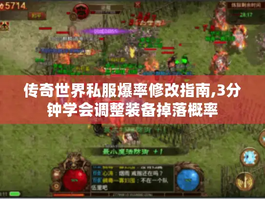 传奇世界私服爆率修改指南,3分钟学会调整装备掉落概率