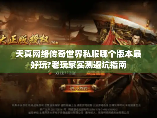 天真网络传奇世界私服哪个版本最好玩?老玩家实测避坑指南