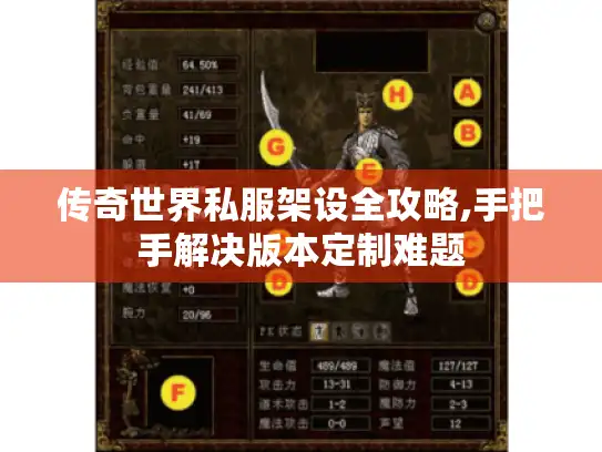 传奇世界私服架设全攻略,手把手解决版本定制难题