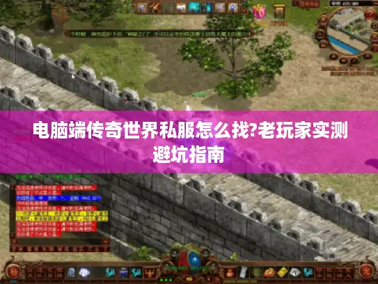 电脑端传奇世界私服怎么找?老玩家实测避坑指南 电脑端传奇世界私服怎么找?老玩家实测避坑指南