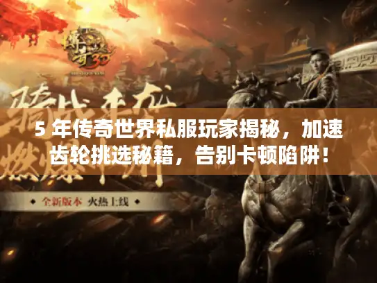 5 年传奇世界私服玩家揭秘，加速齿轮挑选秘籍，告别卡顿陷阱！