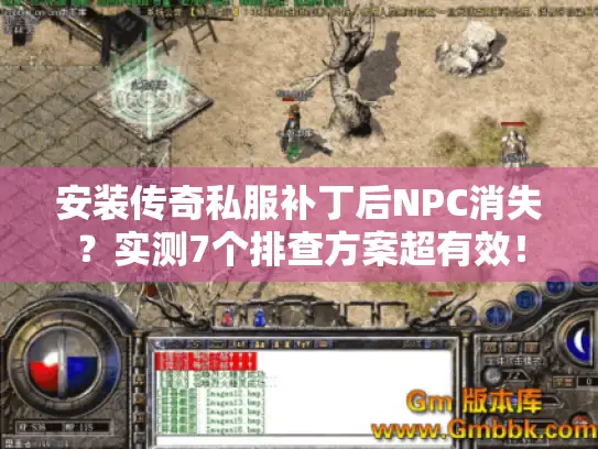 安装传奇私服补丁后NPC消失？实测7个排查方案超有效！