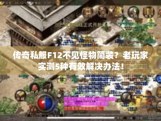 传奇私服F12不见怪物简装？老玩家实测5种有效解决办法！