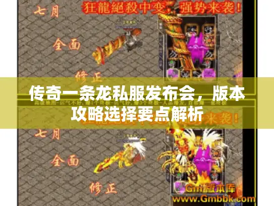 传奇一条龙私服发布会,版本攻略选择要点解析 传奇一条龙私服发布会,版本攻略选择要点解析