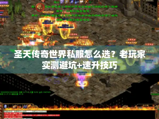 圣天传奇世界私服怎么选？老玩家实测避坑+速升技巧