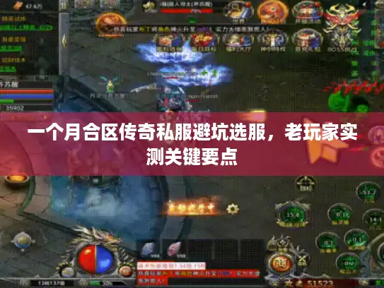 一个月合区传奇私服避坑选服，老玩家实测关键要点