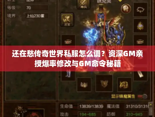 还在愁传奇世界私服怎么调？资深GM亲授爆率修改与GM命令秘籍