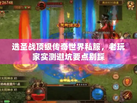 选圣战顶级传奇世界私服，老玩家实测避坑要点别踩