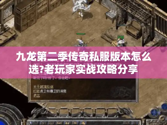 九龙第二季传奇私服版本怎么选?老玩家实战攻略分享
