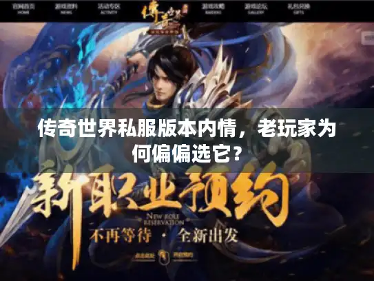 传奇世界私服版本内情，老玩家为何偏偏选它？