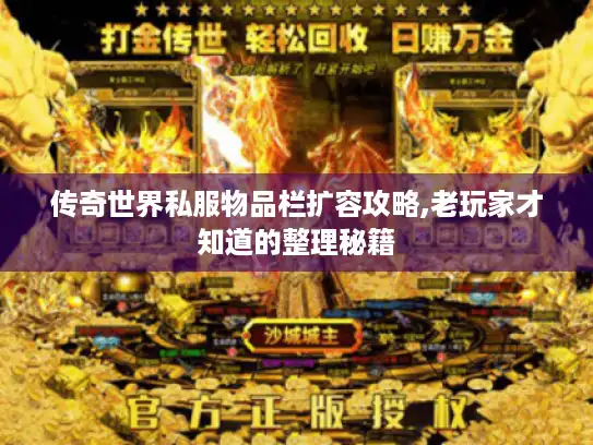 传奇世界私服物品栏扩容攻略,老玩家才知道的整理秘籍