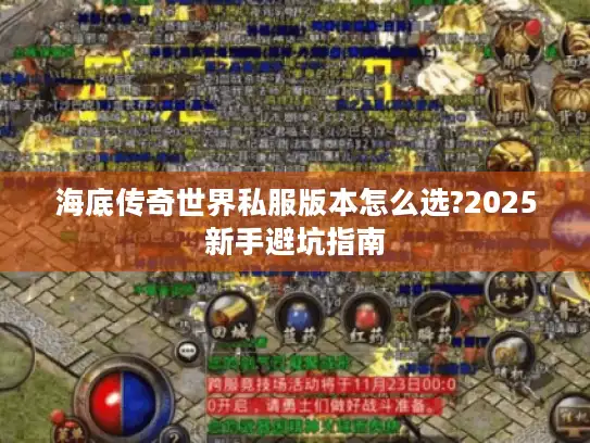 海底传奇世界私服版本怎么选?2025新手避坑指南