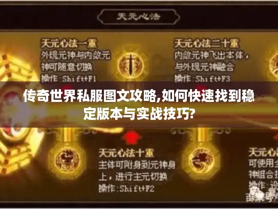 传奇世界私服图文攻略,如何快速找到稳定版本与实战技巧?