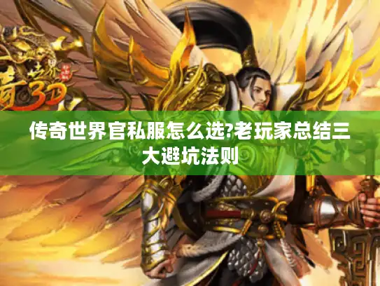 传奇世界官私服怎么选?老玩家总结三大避坑法则