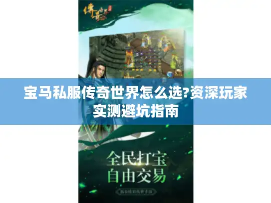 宝马私服传奇世界怎么选?资深玩家实测避坑指南