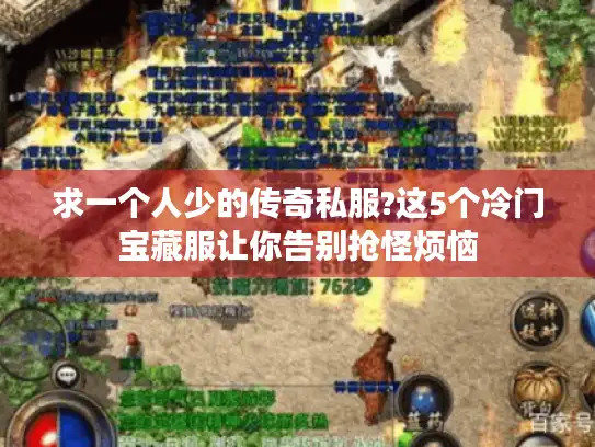 求一个人少的传奇私服?这5个冷门宝藏服让你告别抢怪烦恼