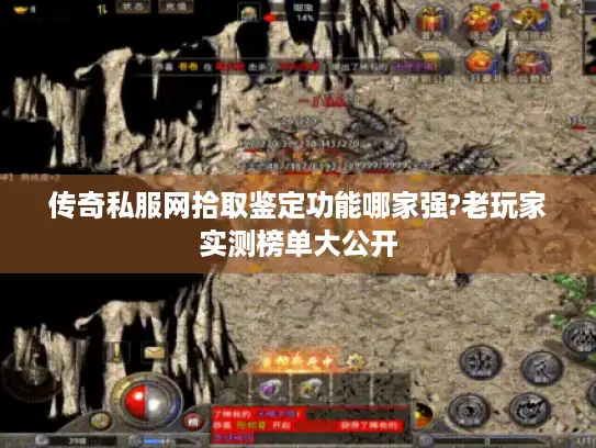 传奇私服网拾取鉴定功能哪家强?老玩家实测榜单大公开