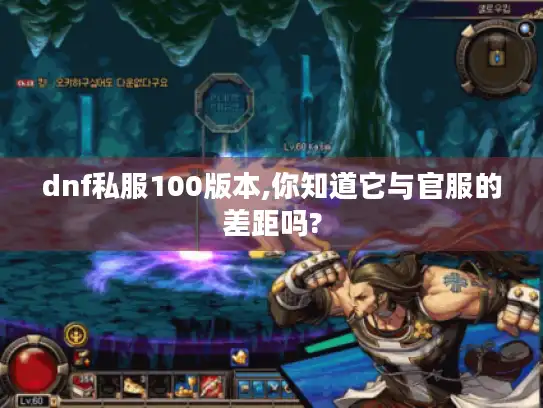 dnf私服100版本,你知道它与官服的差距吗?