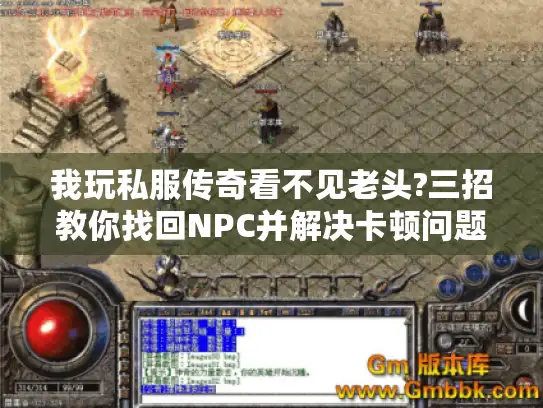 我玩私服传奇看不见老头?三招教你找回NPC并解决卡顿问题