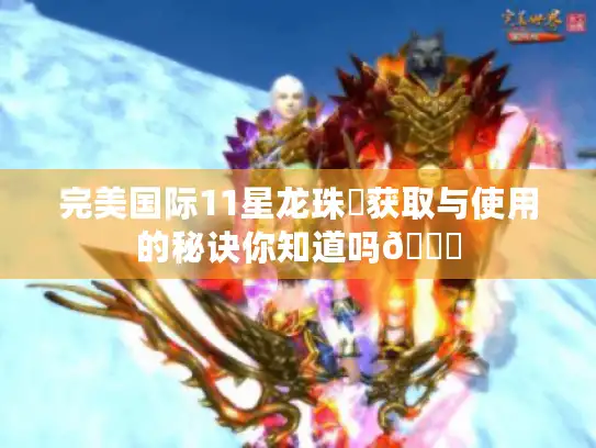 完美国际11星龙珠❓获取与使用的秘诀你知道吗😎 完美国际11星龙珠❓获取与使用的秘诀你知道吗😎