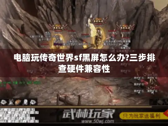 电脑玩传奇世界sf黑屏怎么办?三步排查硬件兼容性