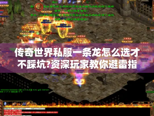 传奇世界私服一条龙怎么选才不踩坑?资深玩家教你避雷指南
