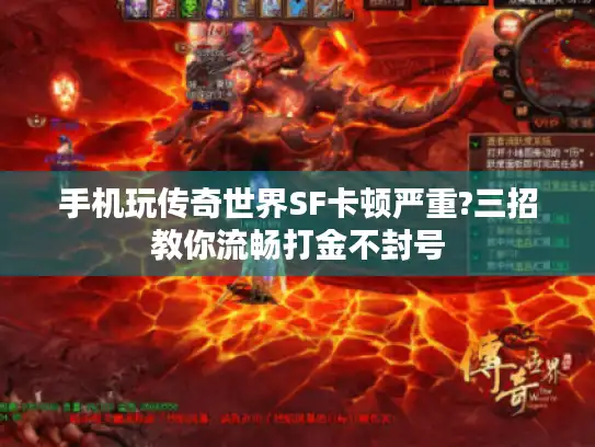 手机玩传奇世界SF卡顿严重?三招教你流畅打金不封号